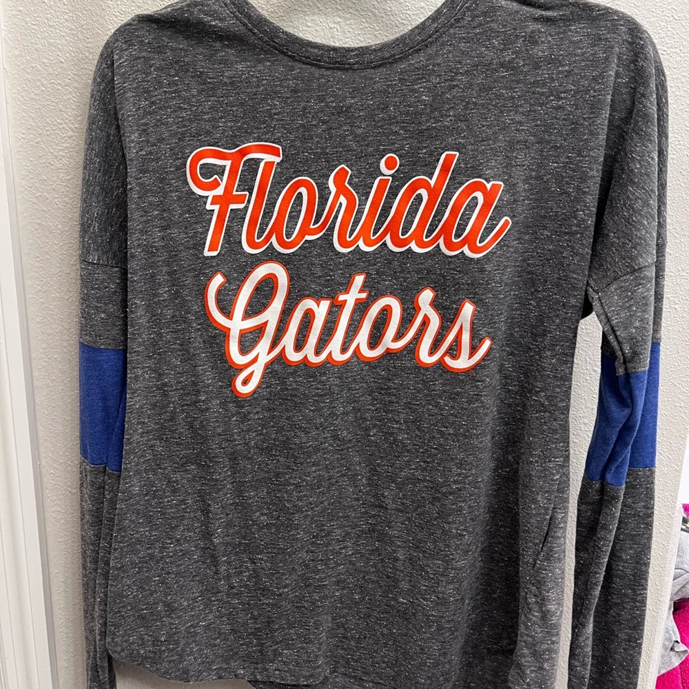 Florida Gators Long Sleeve Shirt - Gray and Blue